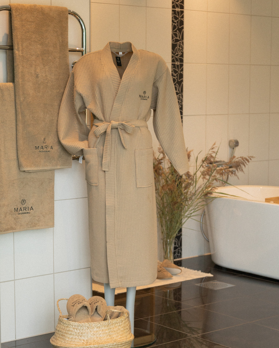 Waffle SPA Robe beige - MARIA ÅKERBERG