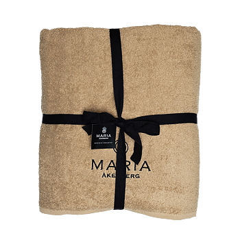 Cotton Bath Towel beige 2-pack - MARIA ÅKERBERG