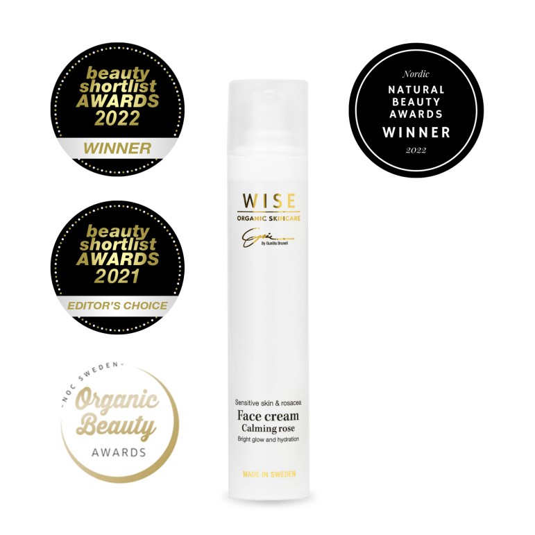 Bonusgåva 7000 poäng - Face cream calming rose 50ml (fd. Vital) - WISE Organic beauty, värde 459:-