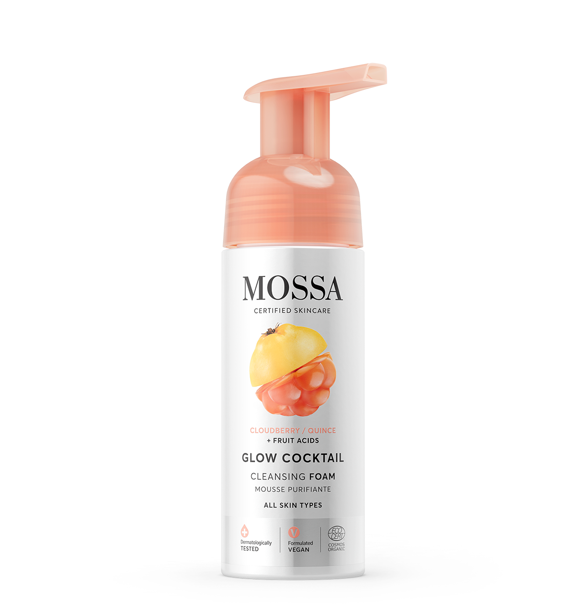 Mossa Glow Cocktail Cleansing Foam 150 ml  - Mossa certified skincare
