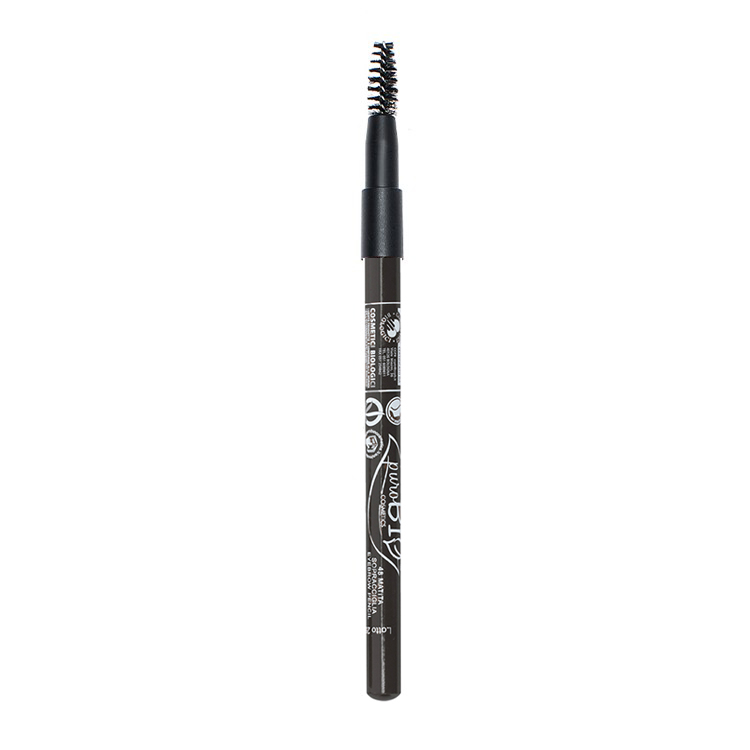 Eyebrow Eyeliner Pencil Dark  Charcoal Black/Brown 48  -  Puro BIO Cosmetics - 2