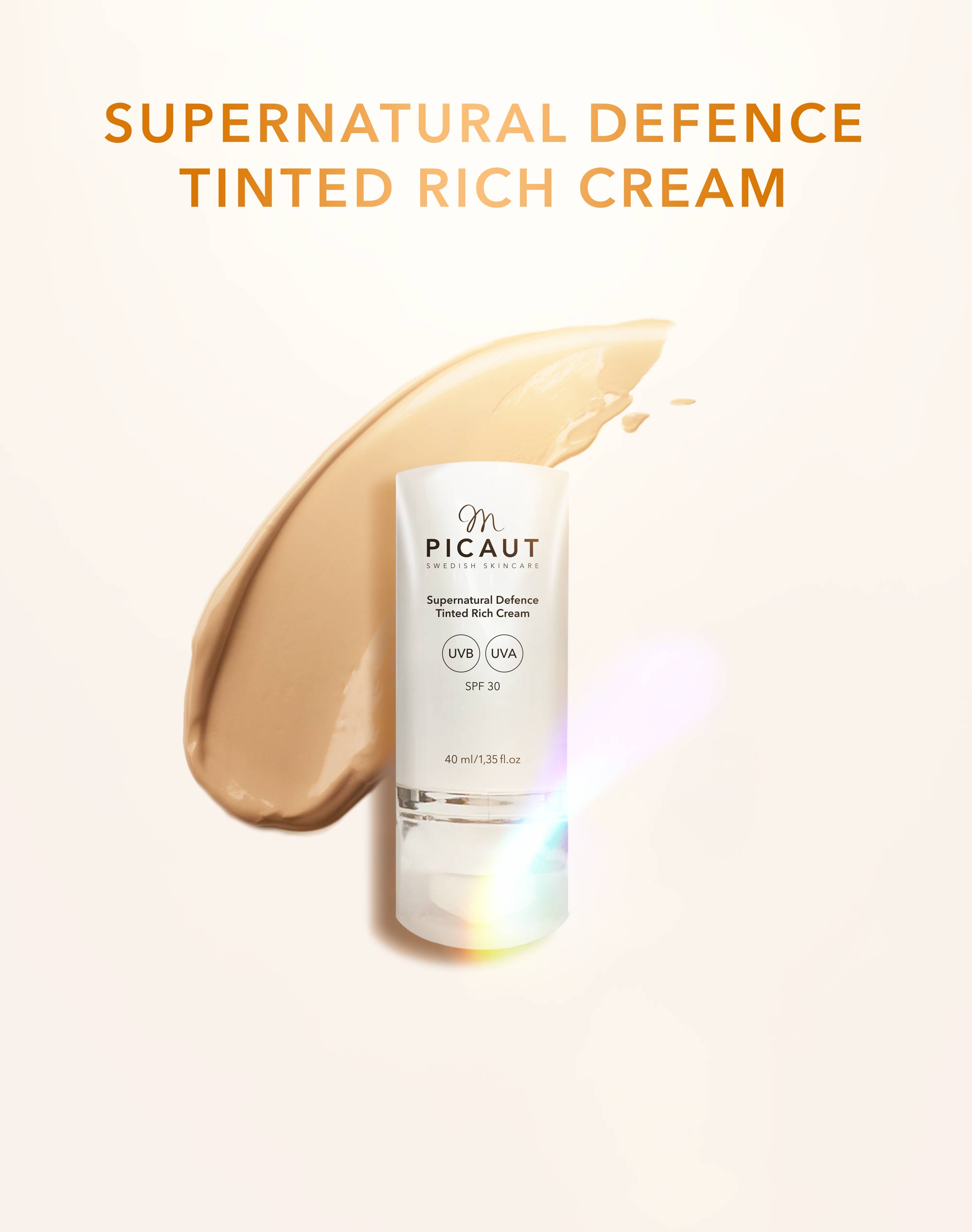 Supernatural Defence Rich Tinted Cream SPF 30 dagkräm/solskydd/underlag - M PICAUT - 3