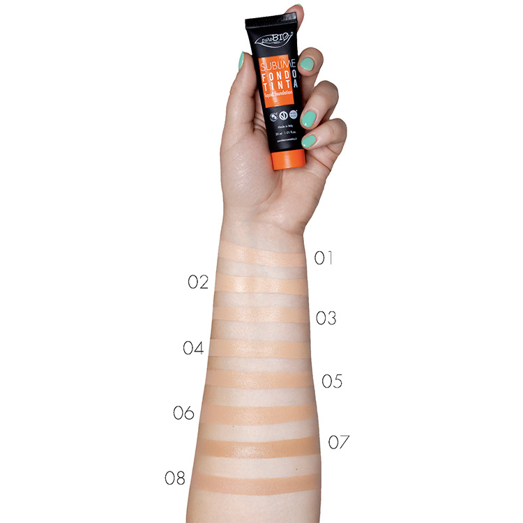 SUBLIME Liquid Foundation - Purobio. Utgående nyanser  - 2