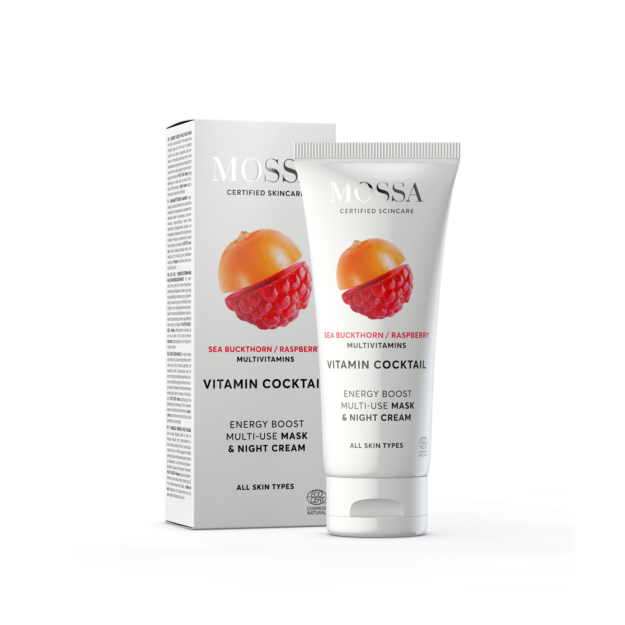 Vitamin Cocktail Energy Boost Multi-Use- Mask & Night cream 60ml -Mossa - 2