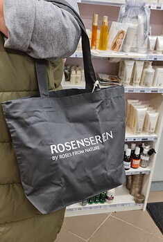 Bonusgåva 1500 poäng - Ekologisk bomullsväska Rosenserien, värde 129:-