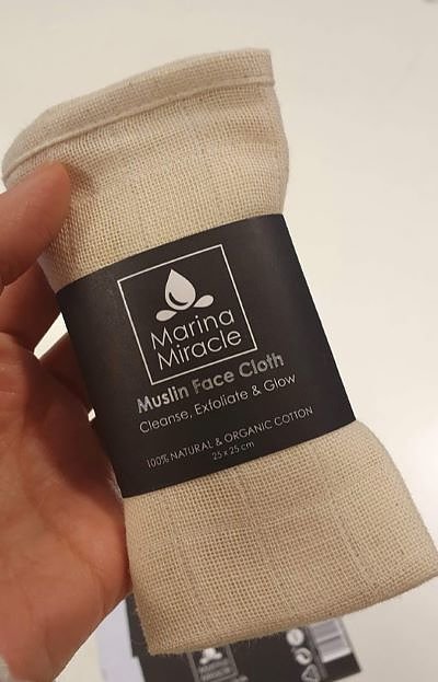 Marina Miracle Muslin Face Cloth 2 pack i låda - 6