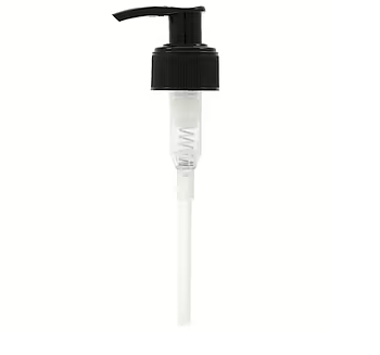 Pump till Bruns products 300 ml flaskor svart