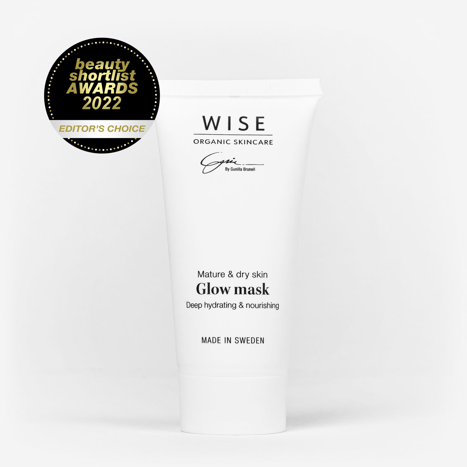 Bonusgåva 6000 poäng Glow mask 50ml Wise Organic skincare, värde 439:-