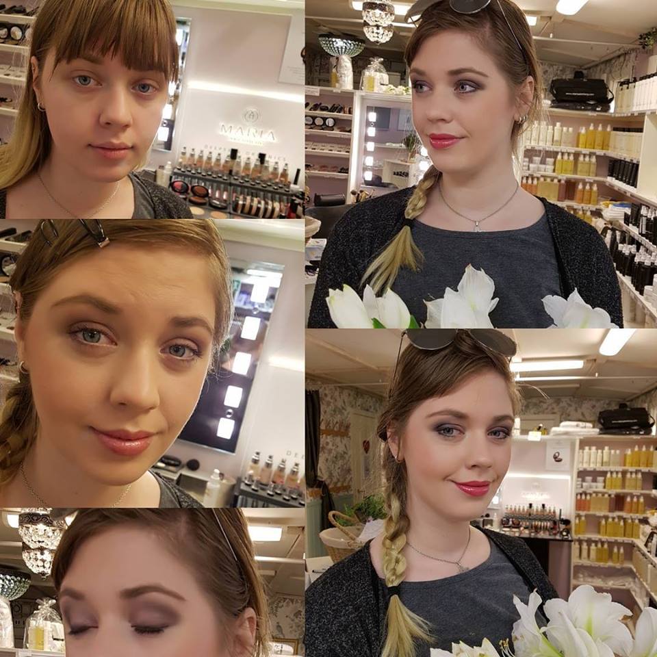 Rosiga kinder och naturlig makeup