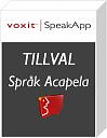 SpeakApp Extra språk - Acapela