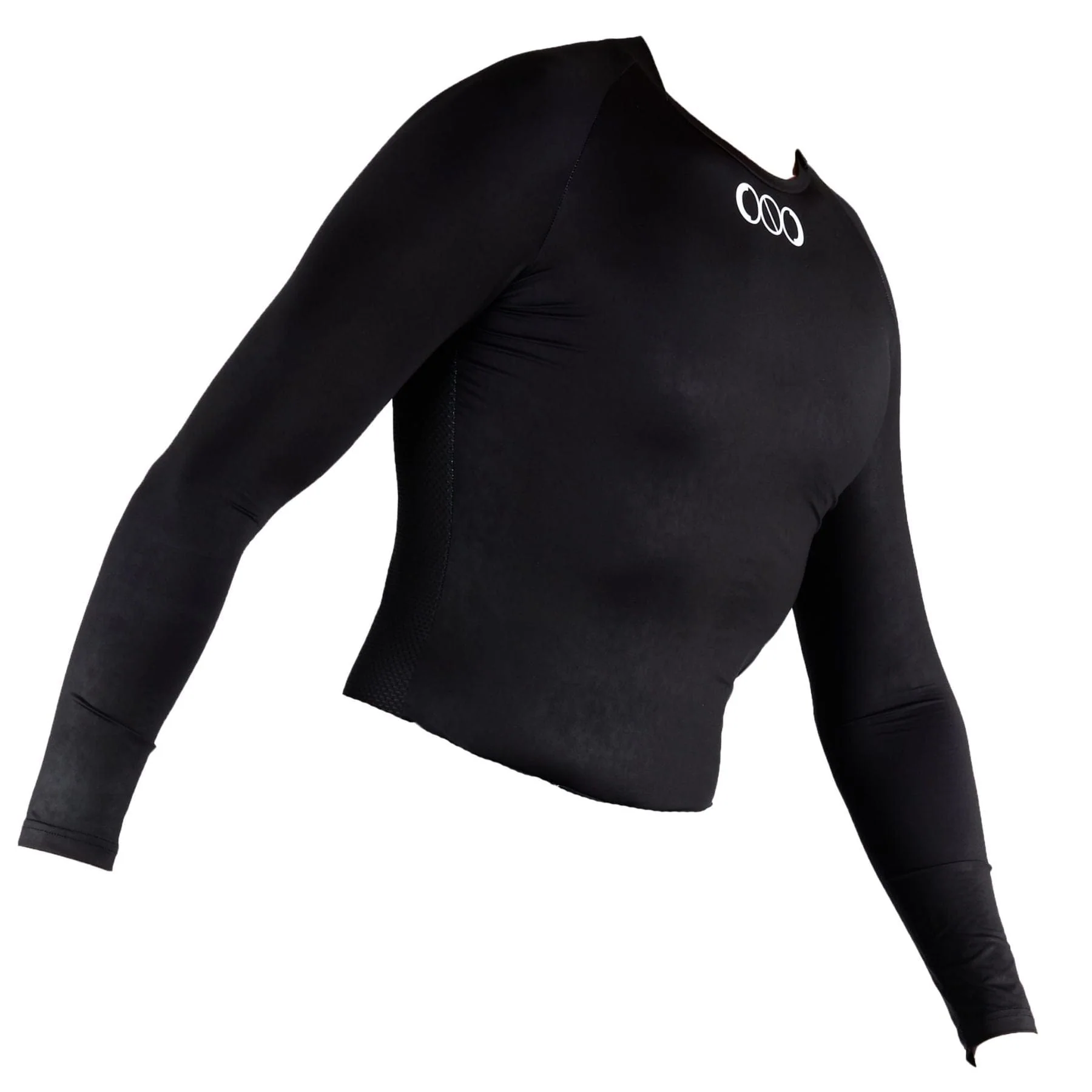 NoLogo Racer  Long Sleeve Cycling Jersey Shirt - Black