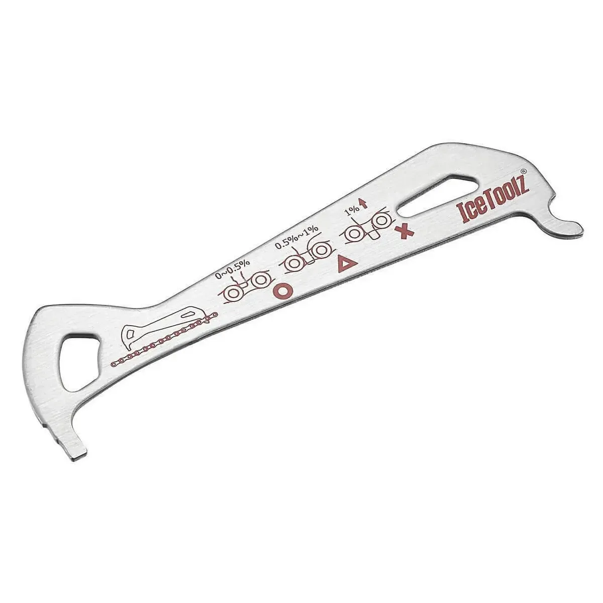IceToolz Chain Wear And Tear Checker, RVS, 62C4
