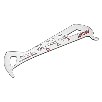 IceToolz Chain Wear And Tear Checker, RVS, 62C4