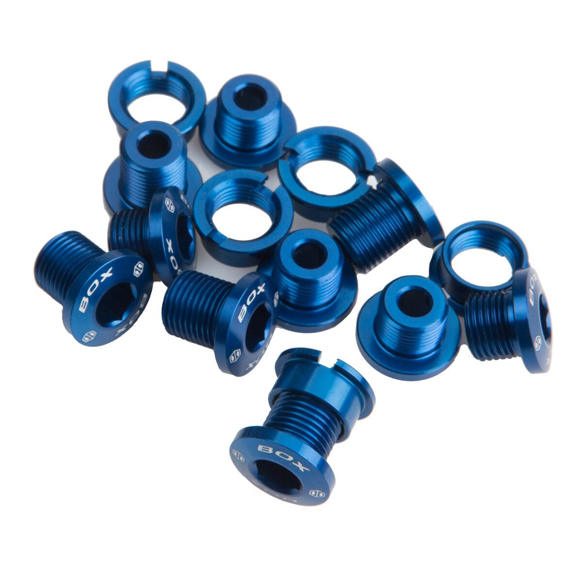 BOX SPIRAL 7075 ALLOY CHAINRING BOLTS BLUE