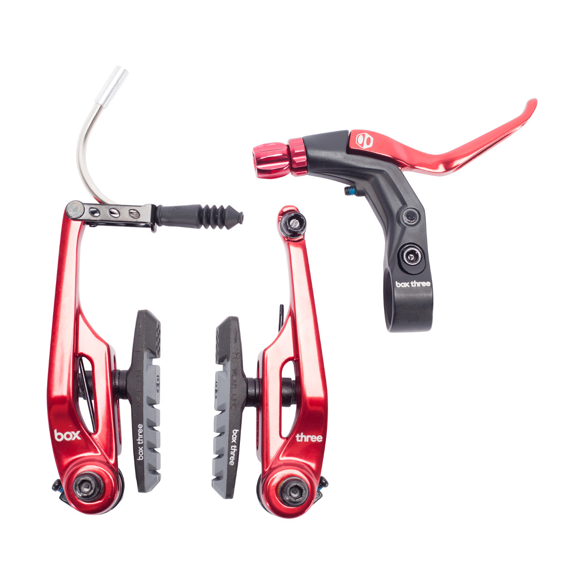 BOX THREE BRAKE KIT 108MM RED