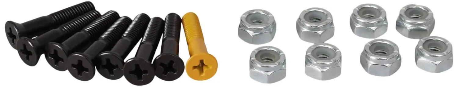 Killer Head Mounting Skateboard Hardware -  Färg: Svart - Längd: 7/8"
