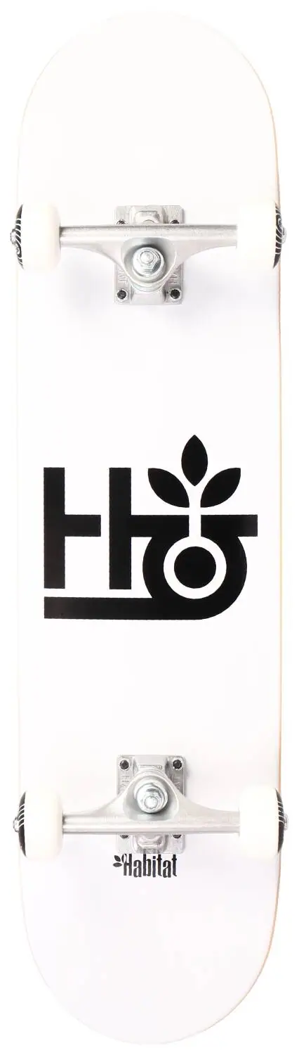 Habitat Pod Komplett Skateboard -  Färg: Vit - Storlek: 8"