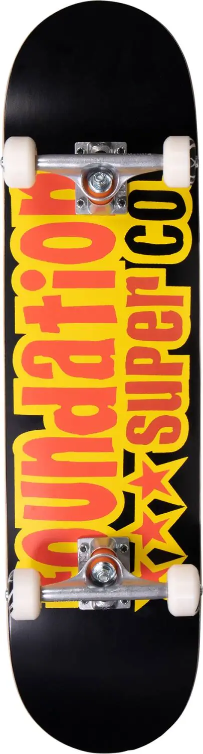 Foundation 3 Star Komplett Skateboard -  Färg: Svart - Storlek: 8.125"