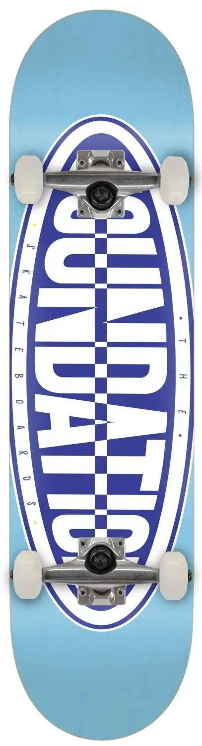 Foundation Oval Skateboard Komplett -  Färg: Blå - Storlek: 8"