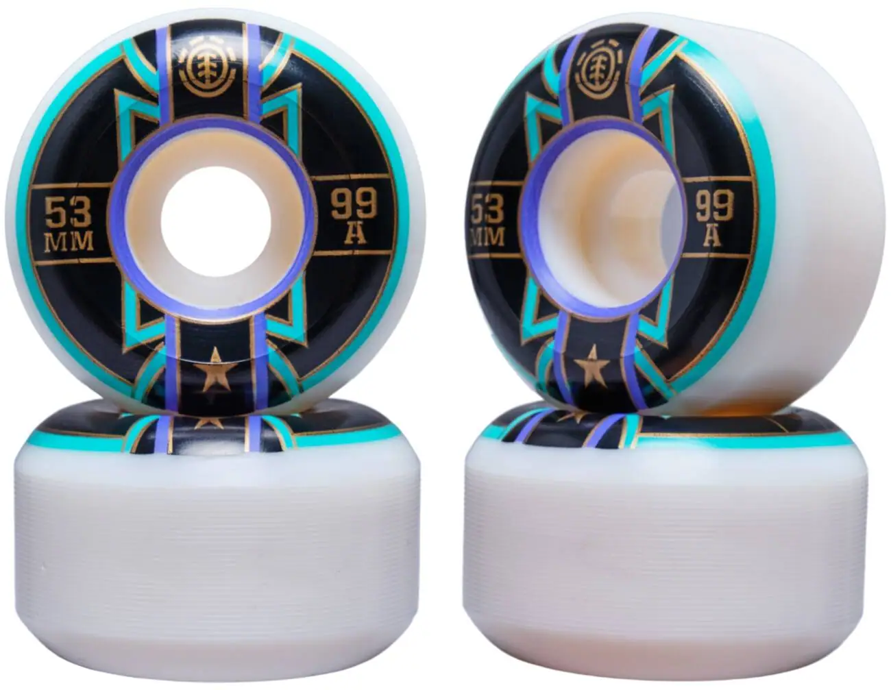 Element Banner Year 99A Skateboard hjul 4-Pack -  Färg: Svart