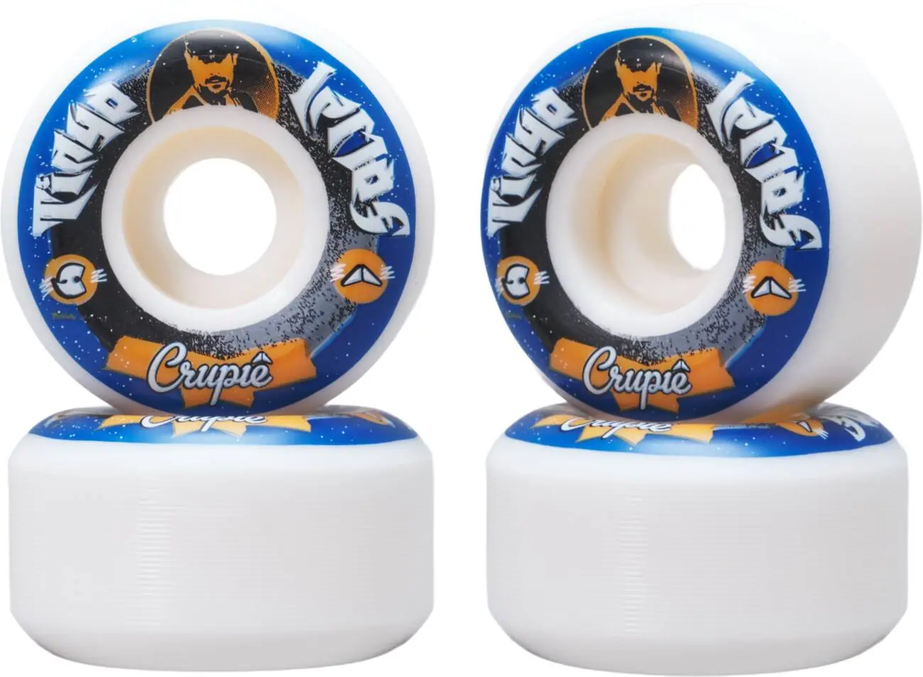 Crupié Tiago Lemos X Killah Priest Wide Skateboard hjul 4-Pack -  Färg: Blå