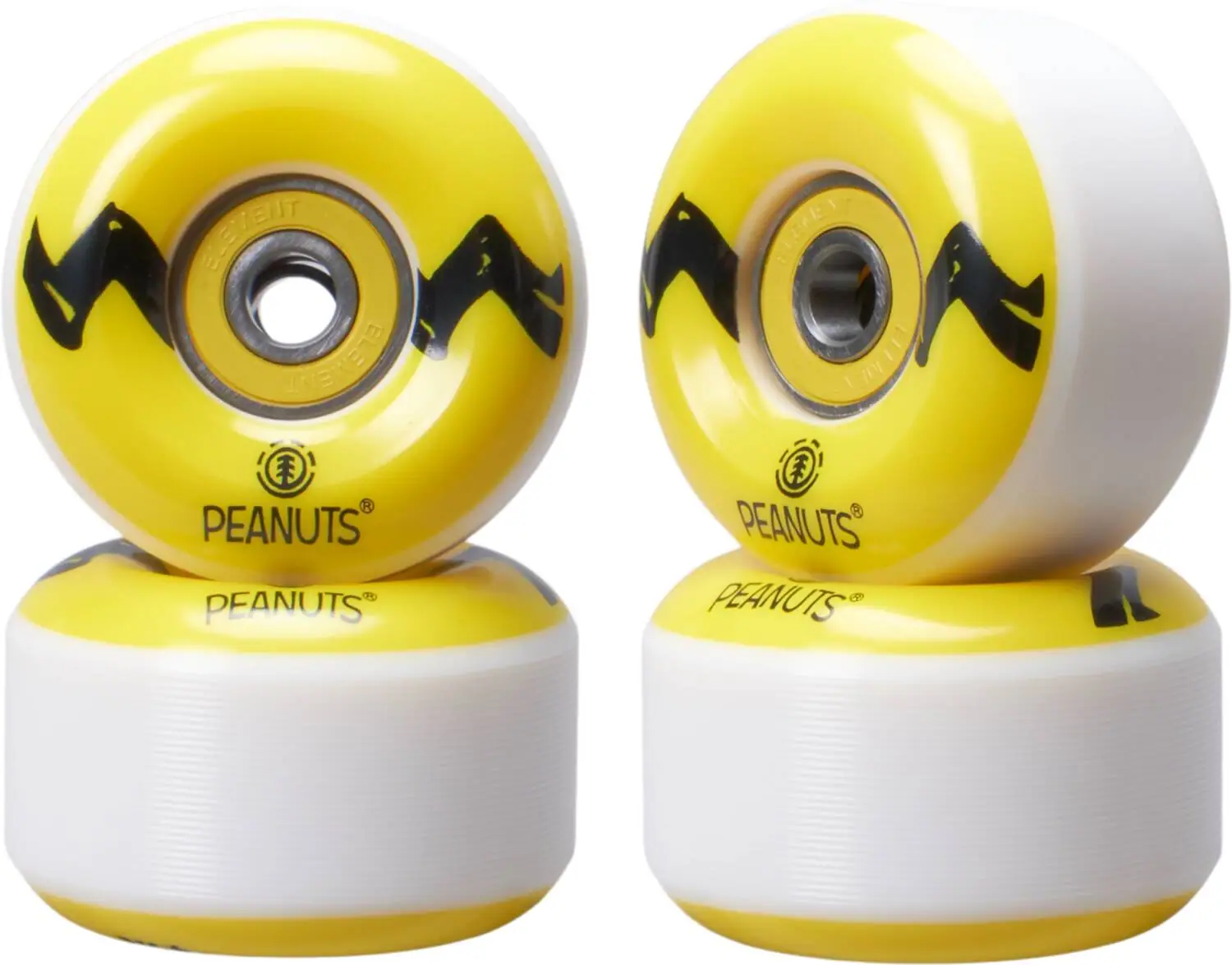 Element Peanuts Squad 99A Skateboard hjul 4-Pack -  Färg: Charlie Brown Stripe