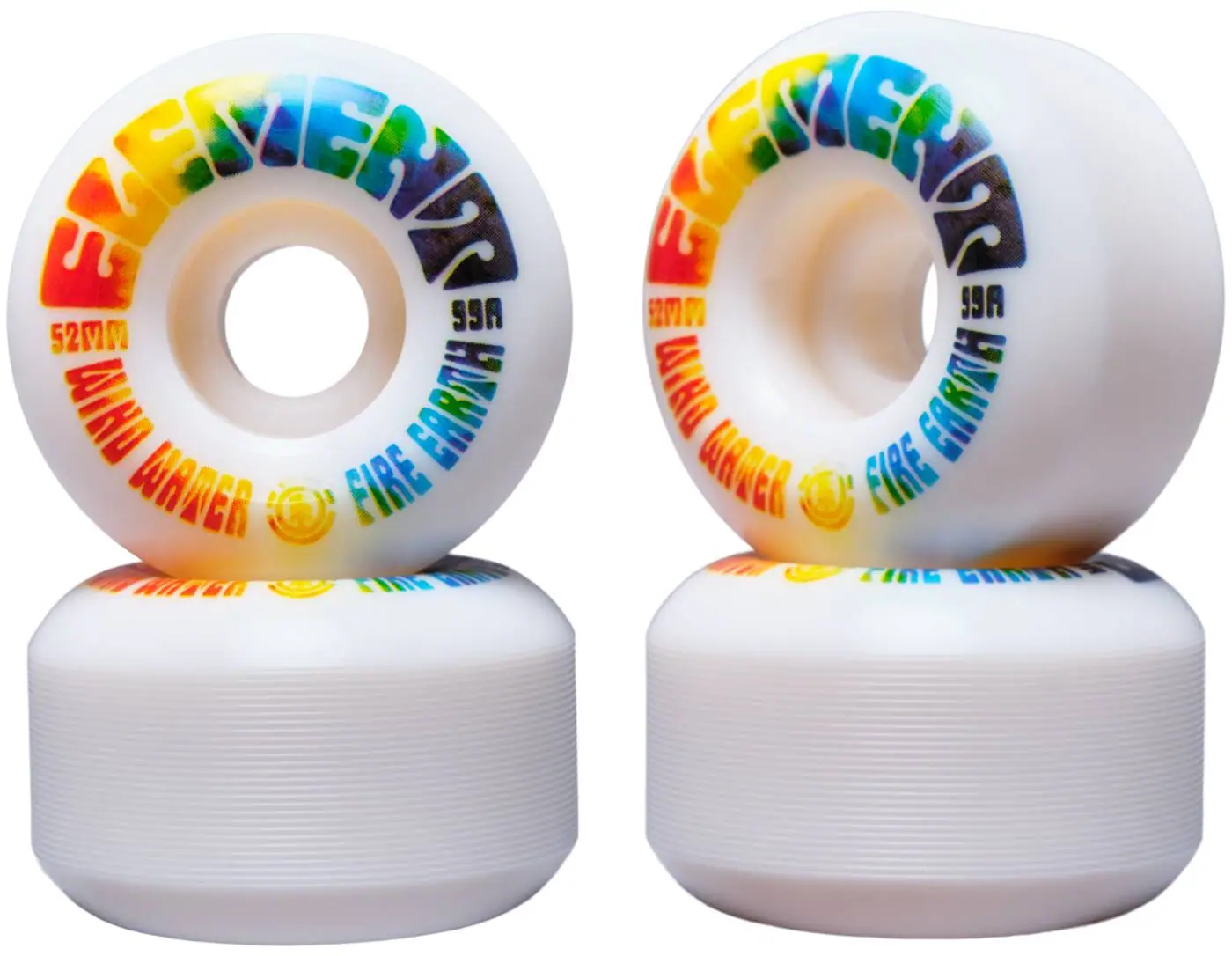 Element Trip Out 99A Skateboard 4-Pack -  Färg: Röd