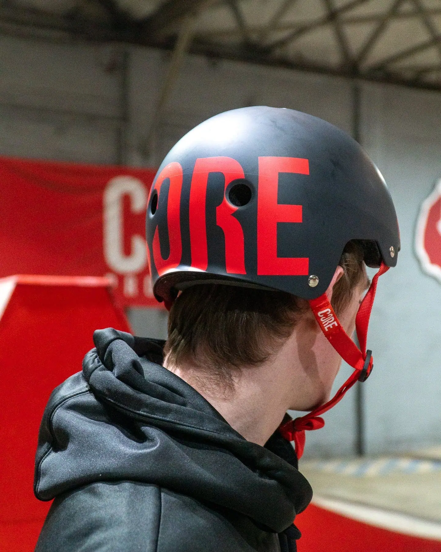 CORE Street Hjälm -  Färg: Svart/Röd - Storlek: L-XL - 4