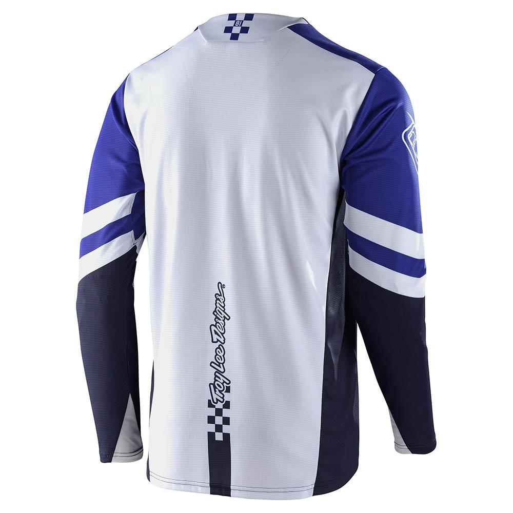 YOUTH SPRINT JERSEY FACTORY ROYAL BLUE / WHITE - 2
