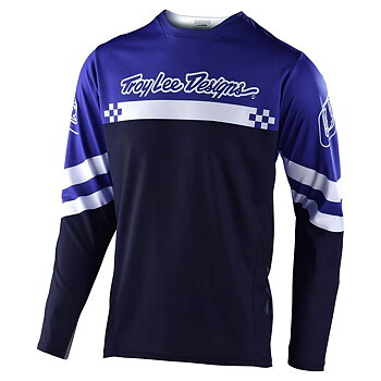 YOUTH SPRINT JERSEY FACTORY ROYAL BLUE / WHITE