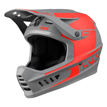IXS XACT EVO HELMET RED/GRAPHITE