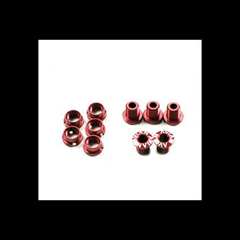 Avian Alloy Chainring Bolts Red - Long