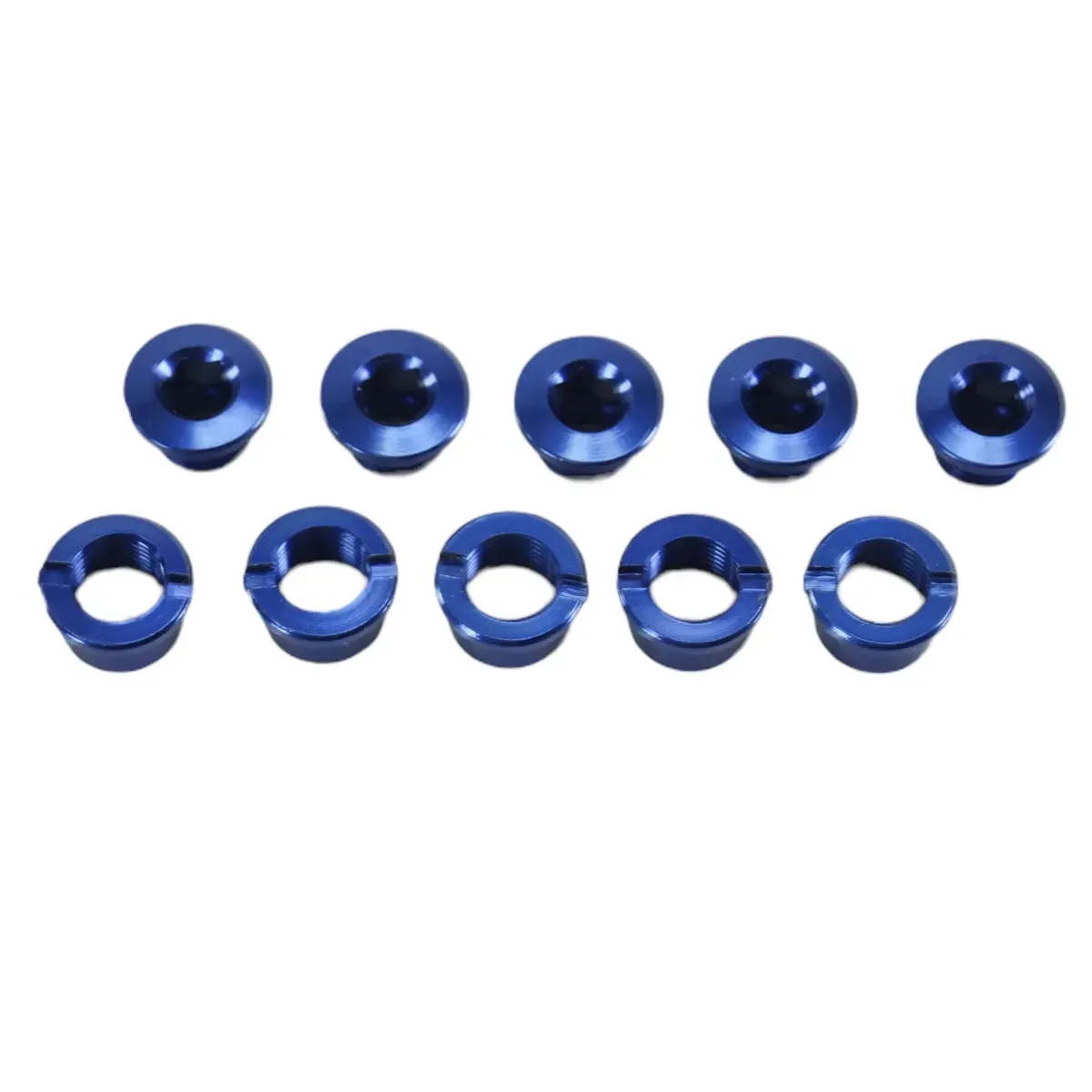 SD Alloy Chainring Bolts, set of 5 Blue 5,5 mm