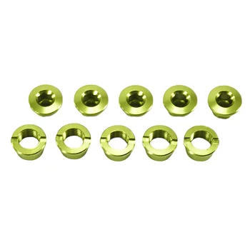 SD Alloy Chainring Bolts, set of 5 Lime 5,5 mm