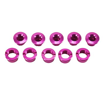 SD Alloy Chainring Bolts, set of 5 Pink 5,5 mm