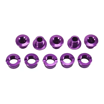 SD Alloy Chainring Bolts, set of 5 Purple 5,5 mm