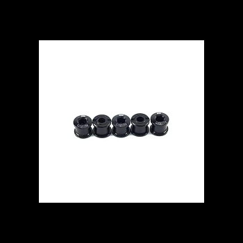SD Cr-Mo Chainring Bolts, set of 5 Black - 6,5 mm