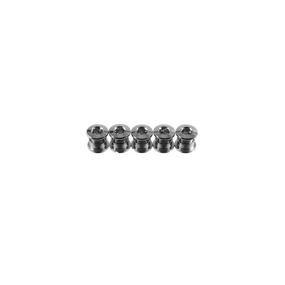 SD Cr-Mo Chainring Bolts, set of 5 Chrome - 10 mm