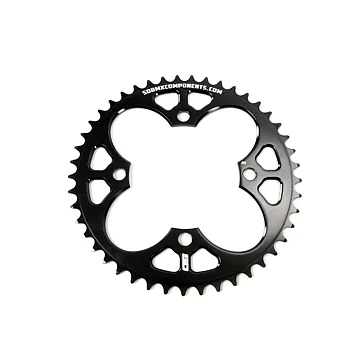 SD Chainring V2 6061 CNC 4 Hole Black - 49 T