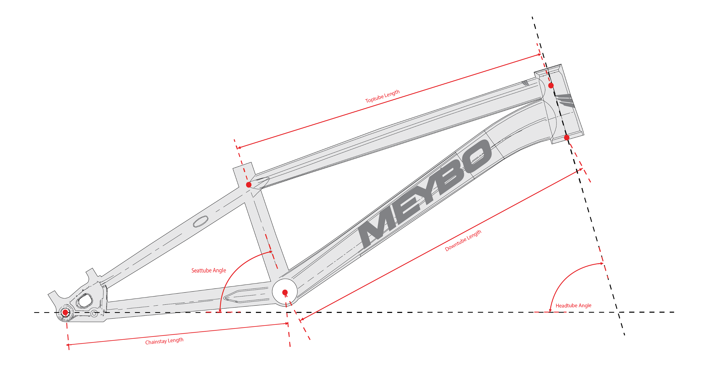 Meybo HSX 2023 Bmx Race Frame Reflex Orange/Grey Size Pro 23 Blue N
