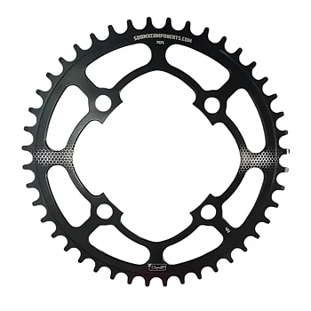 SD-X Chainring V2 7075 Cnc 4 Hole Black - 49 T
