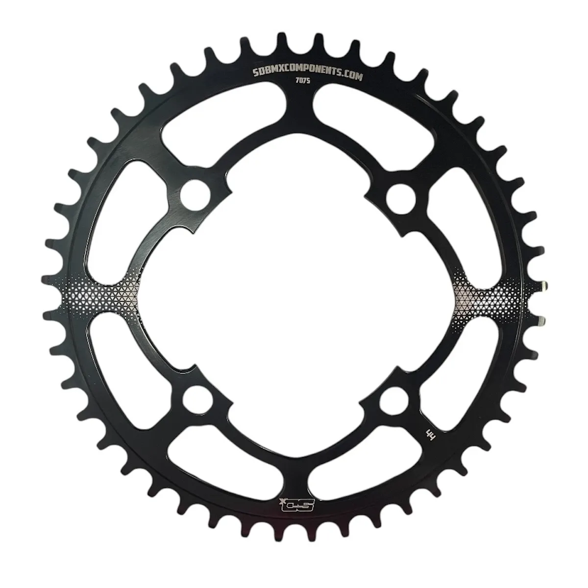 SD-X Chainring V2 7075 Cnc 4 Hole Black - 39 T