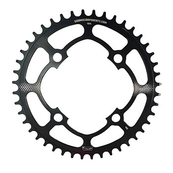 SD-X Chainring V2 7075 Cnc 4 Hole Black - 41 T