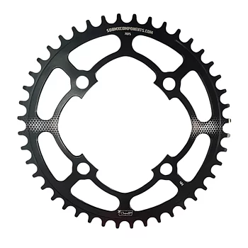 SD-X Chainring V2 7075 Cnc 4 Hole Black - 45 T