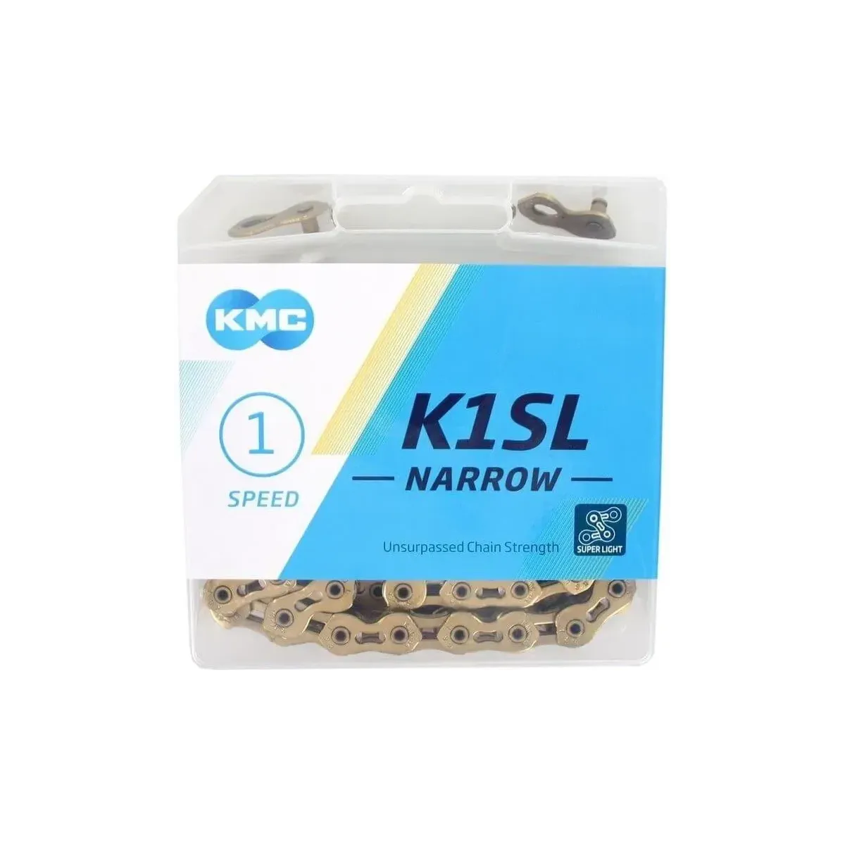 Kmc K1SL narrow 3/32 Ti-N Chain Gold