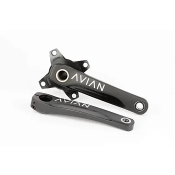 Avian Cadence 2-Pc Crankset  Black - 180 mm