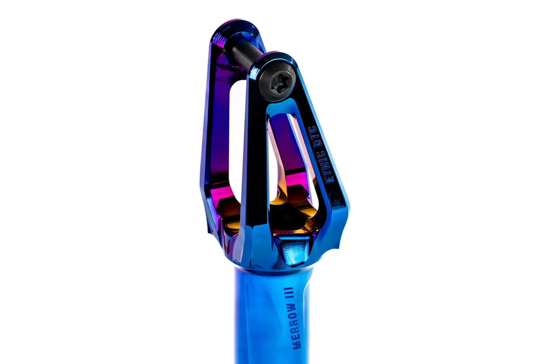 Ethic Merrow V3 HIC Framgaffel Kickbike -  Färg: Chrome Blue - 2