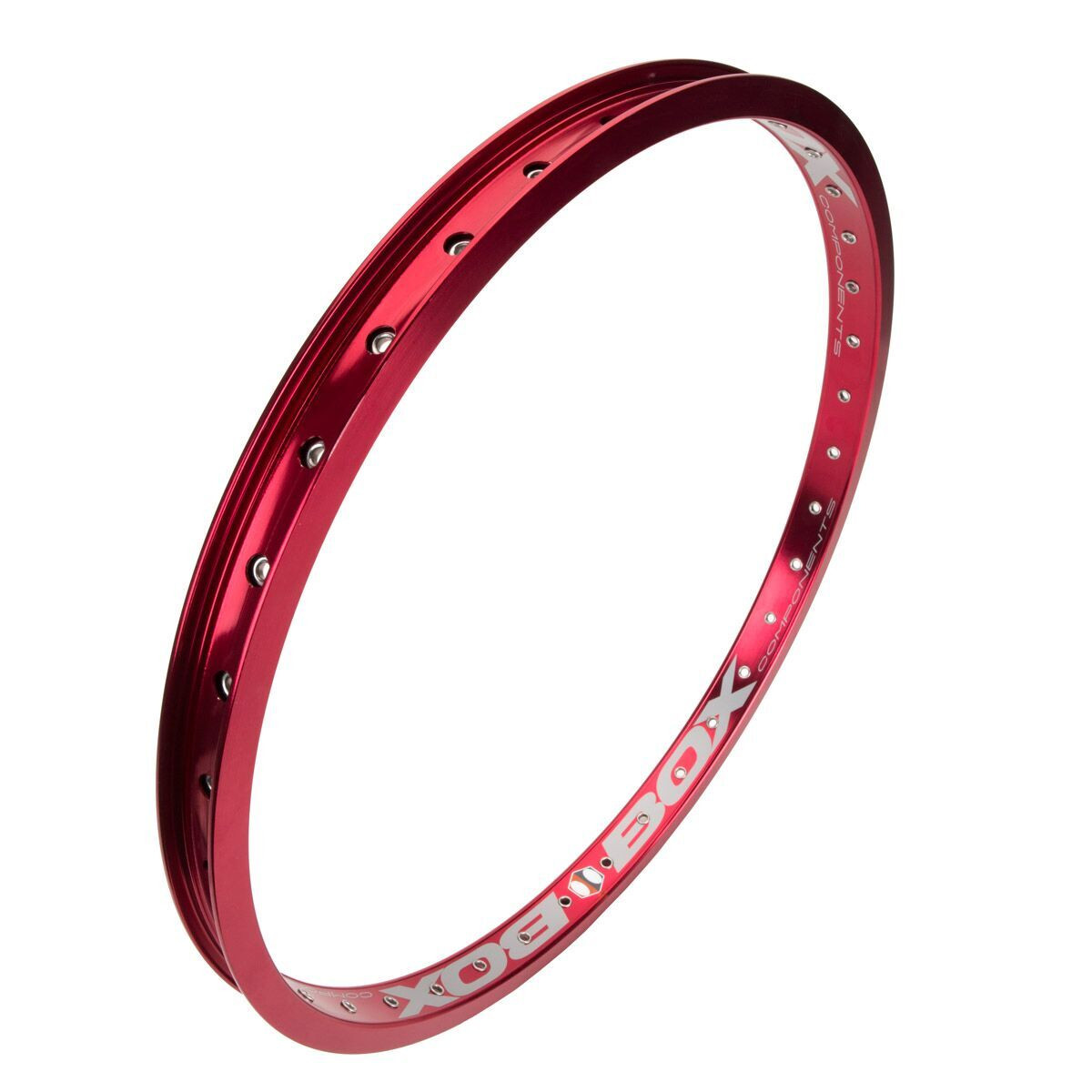 BOX ONE RIM RED 24 X 1 1/8 28 HOLE FRONT