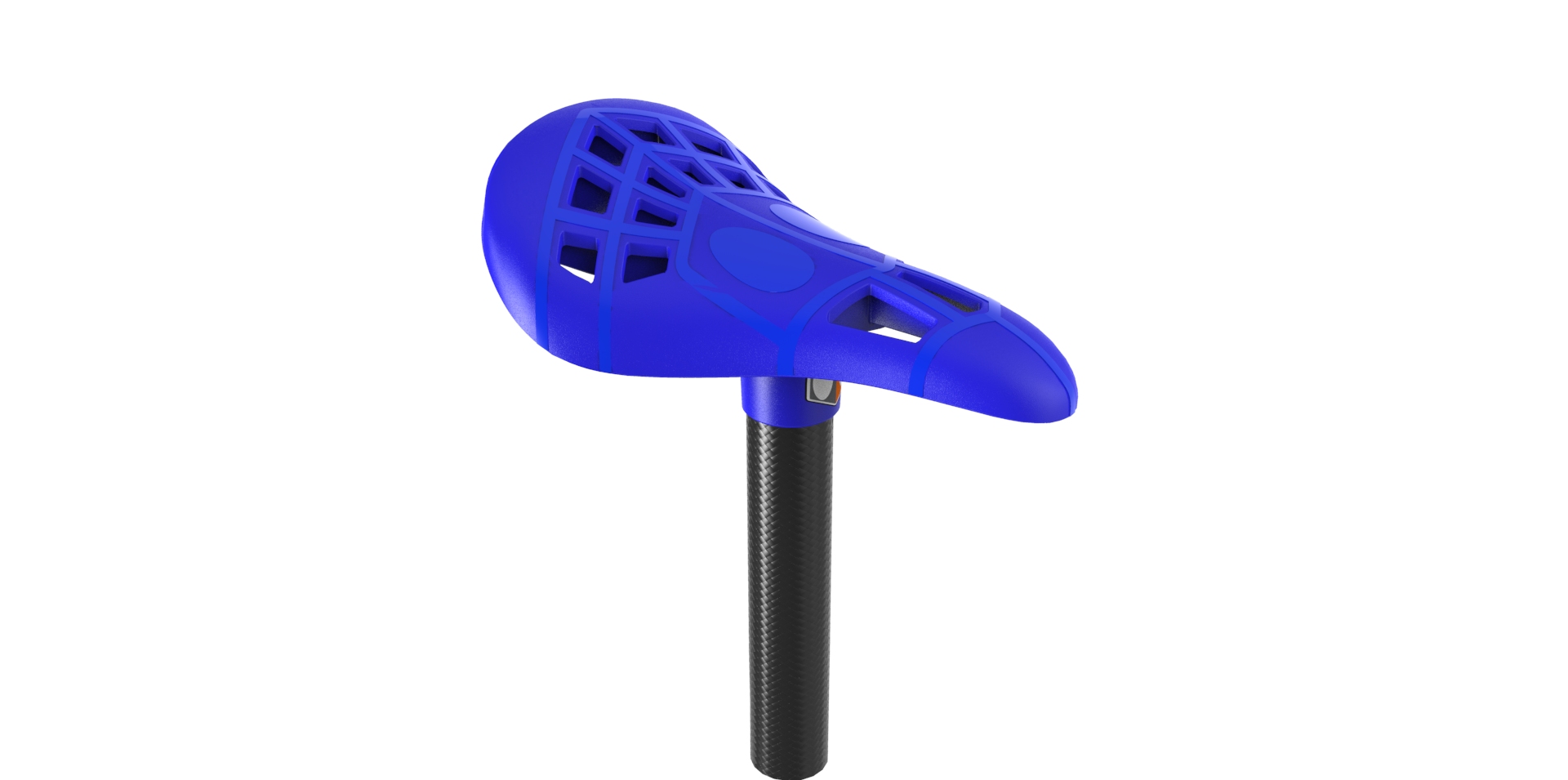  BOX Echelon saddle small 22.2 carbon post blue 