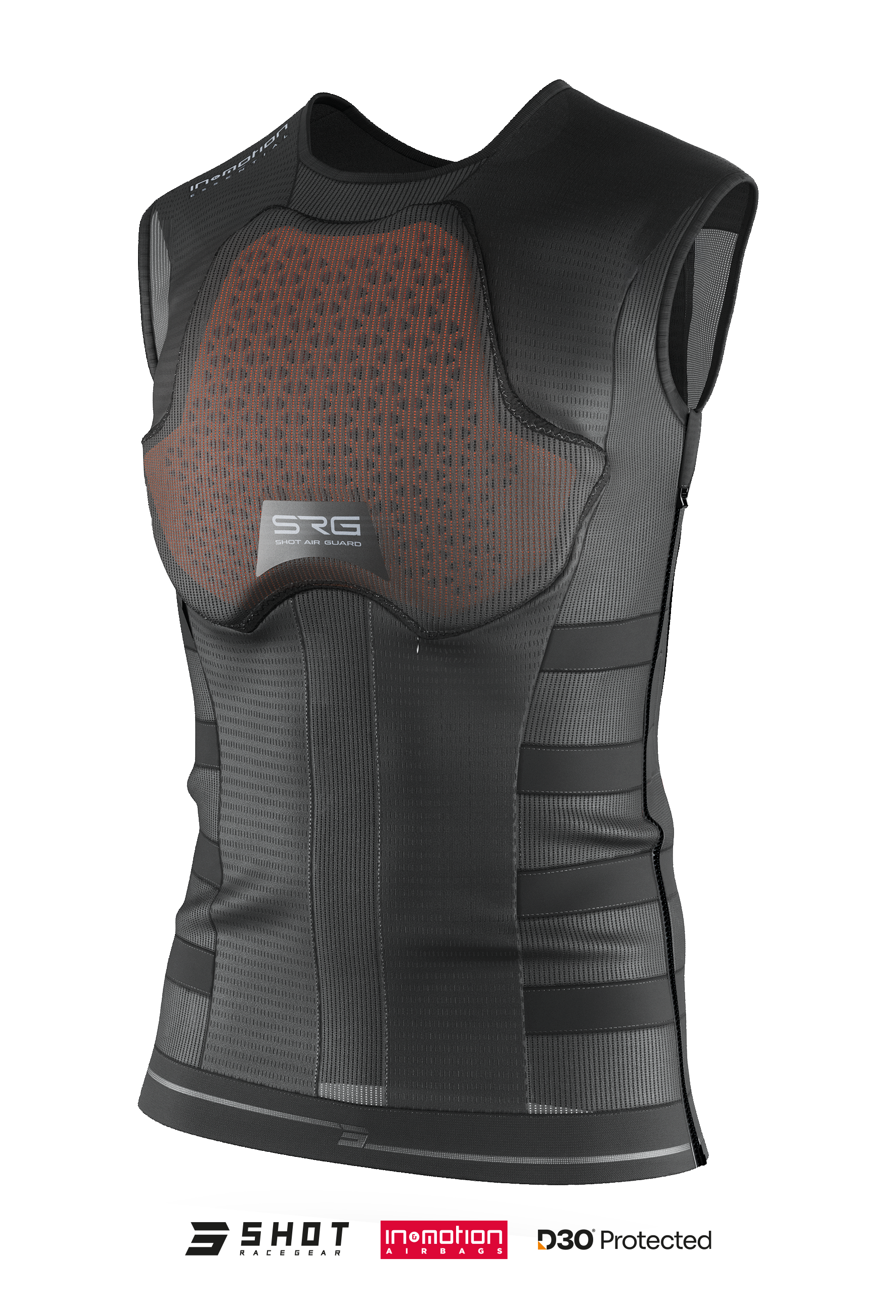Shot, AIR GUARD, SRG-1 Airbag väst, VUXEN, XXL, SVART